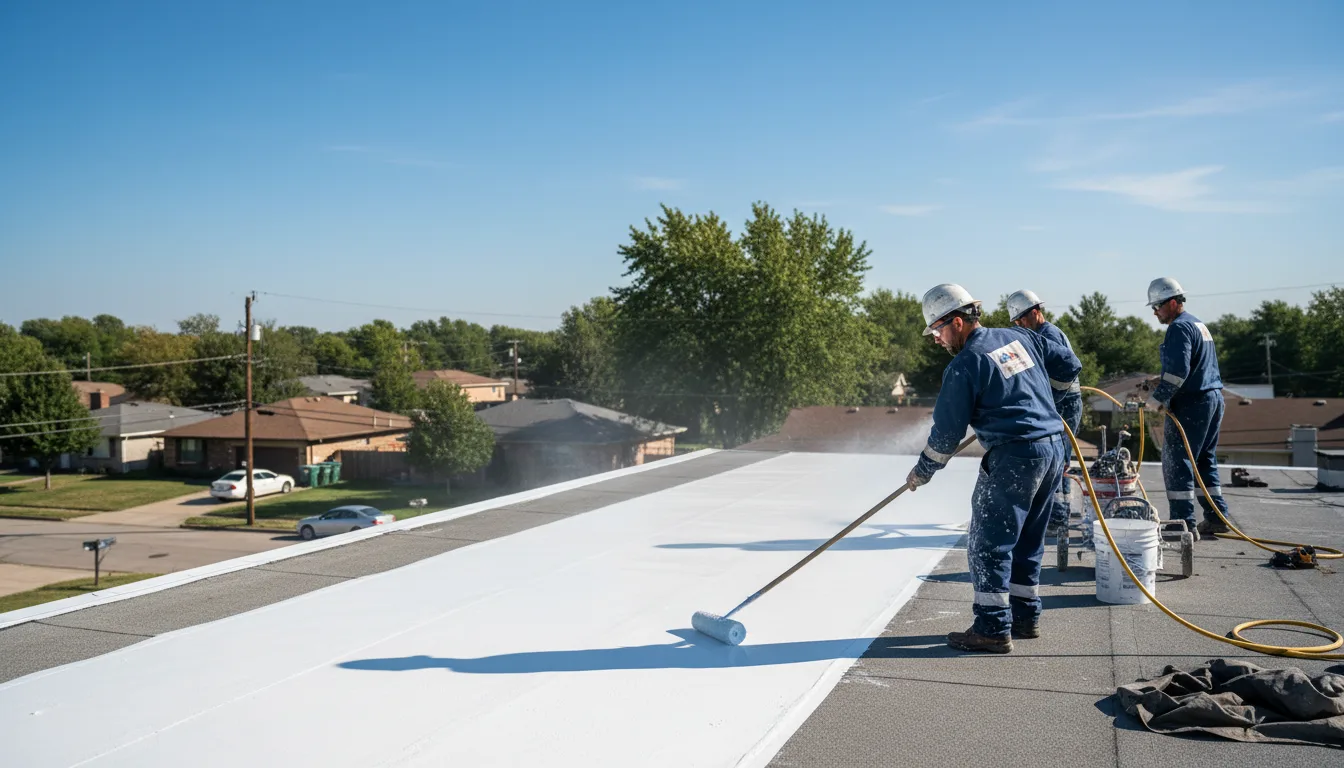 Commercial roof coating in Crozier, VA near me